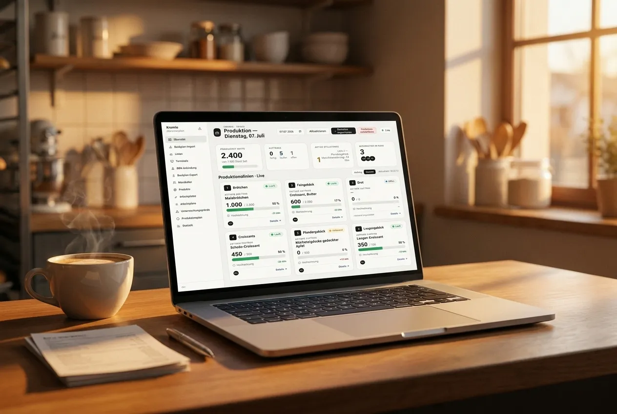 Admin-Dashboard im Büro